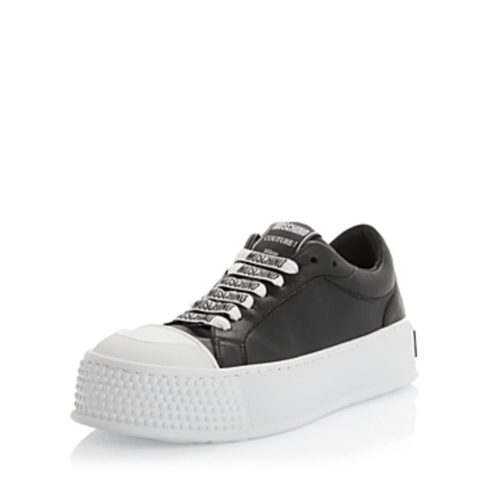 Moschino Women's Low Top Logo Platform Sneakers